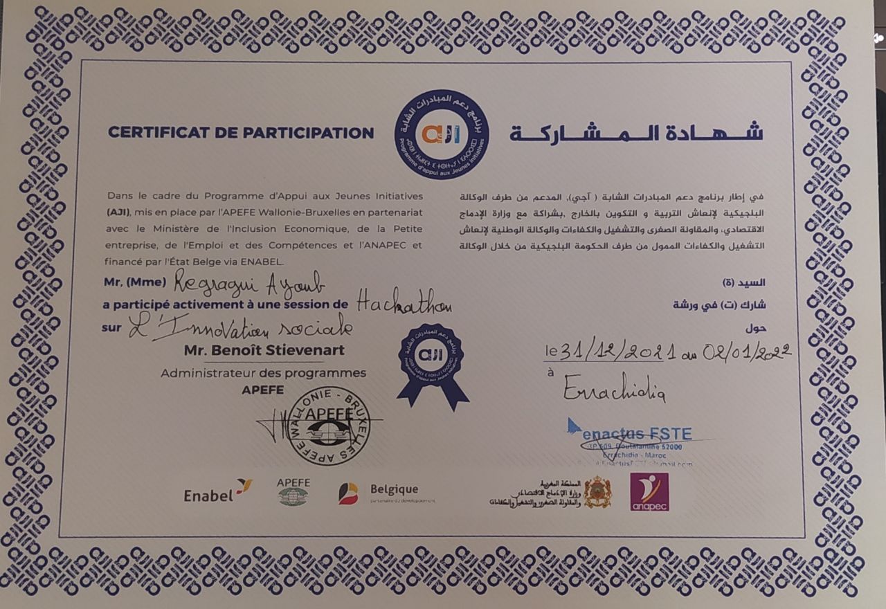 Certificat en PHP